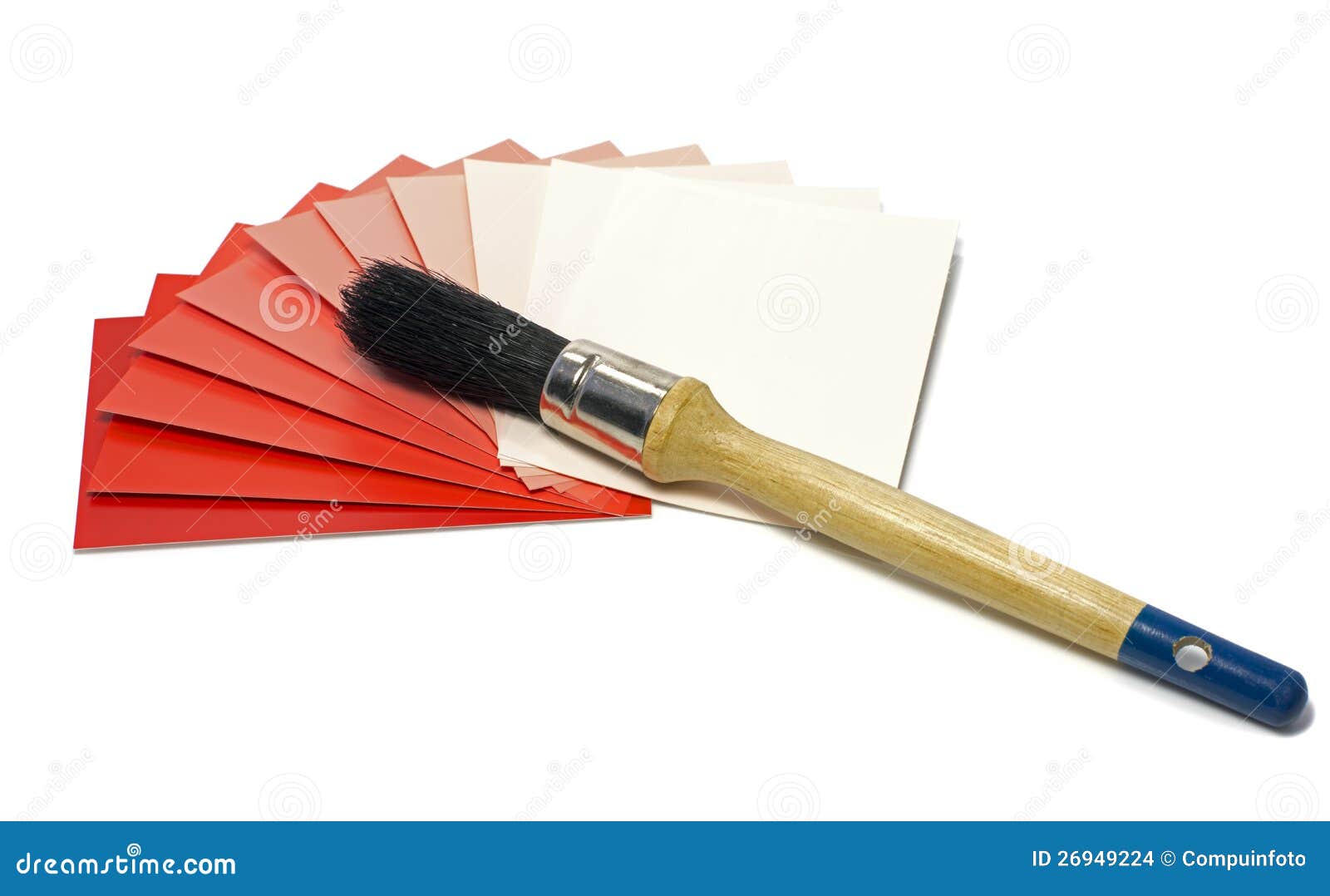 Blue Color Samples of Painting Stock Photo - Image of colourful, colors ...