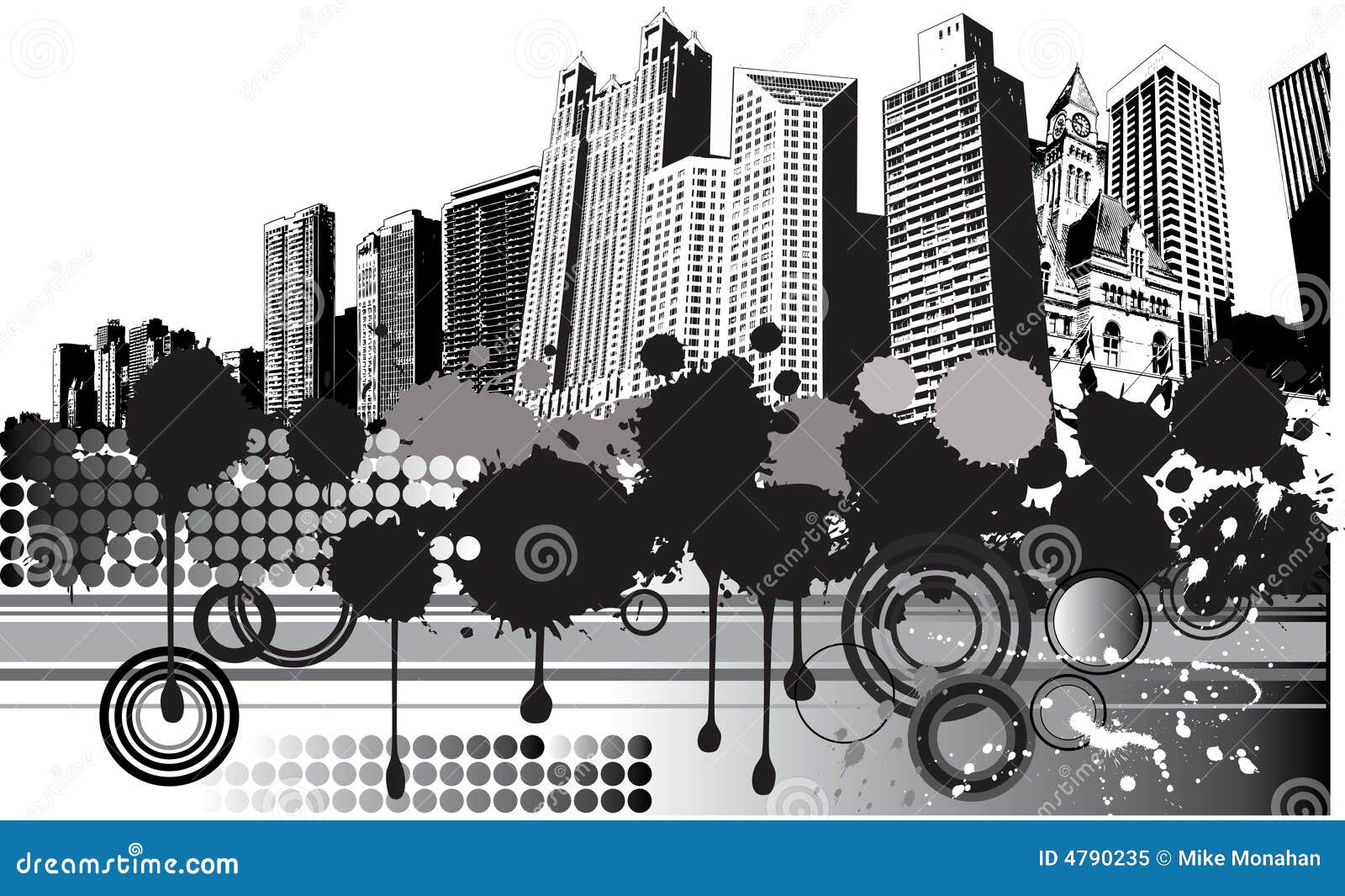 City Grunge Background stock vector. Illustration of black - 4790235