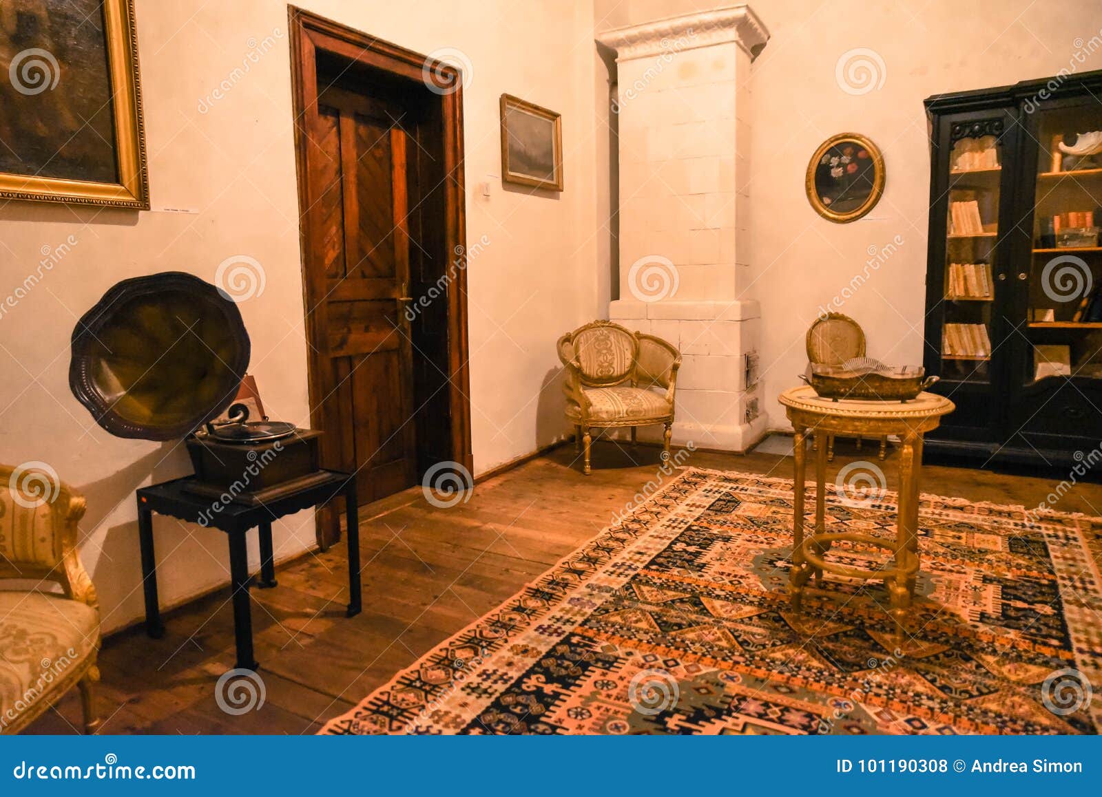 Classic living room stock photo. Image of house, ornament - 101190308