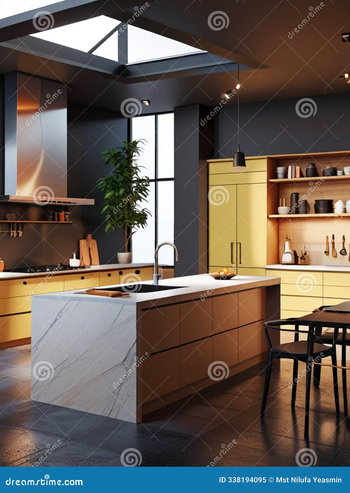 Discover Stunning Modern Kitchen Design Ideas with Warm Wood Stock ...
