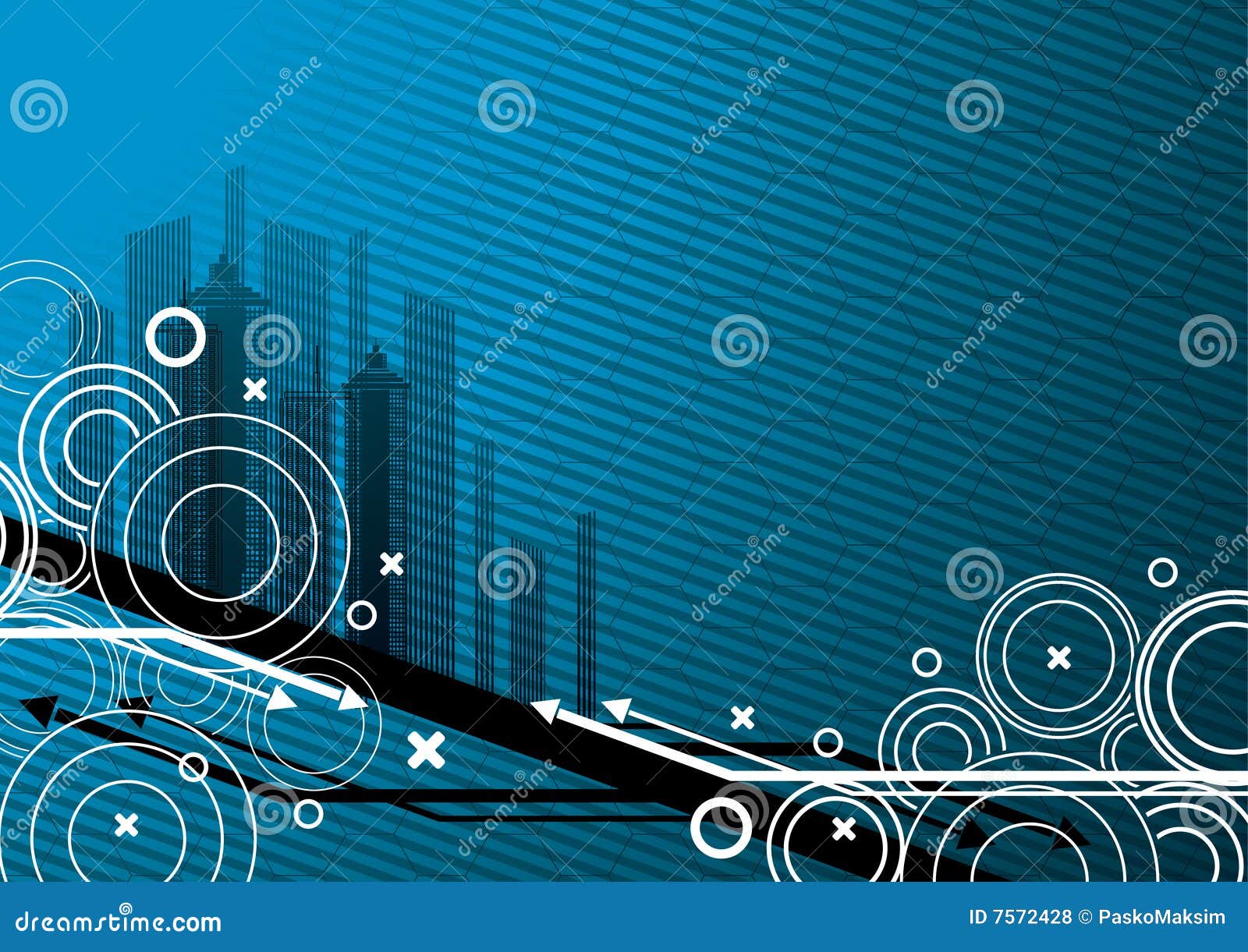 Grunge City Background stock vector. Illustration of floral - 7572428