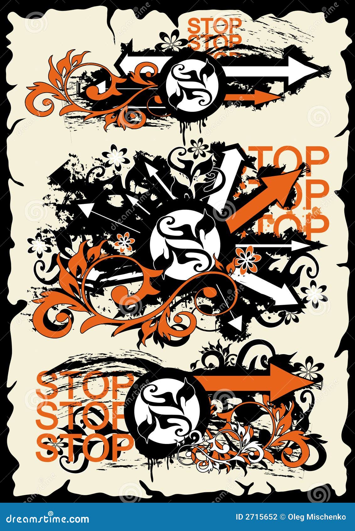 Grunge Illustration stock vector. Illustration of ornament - 2715652