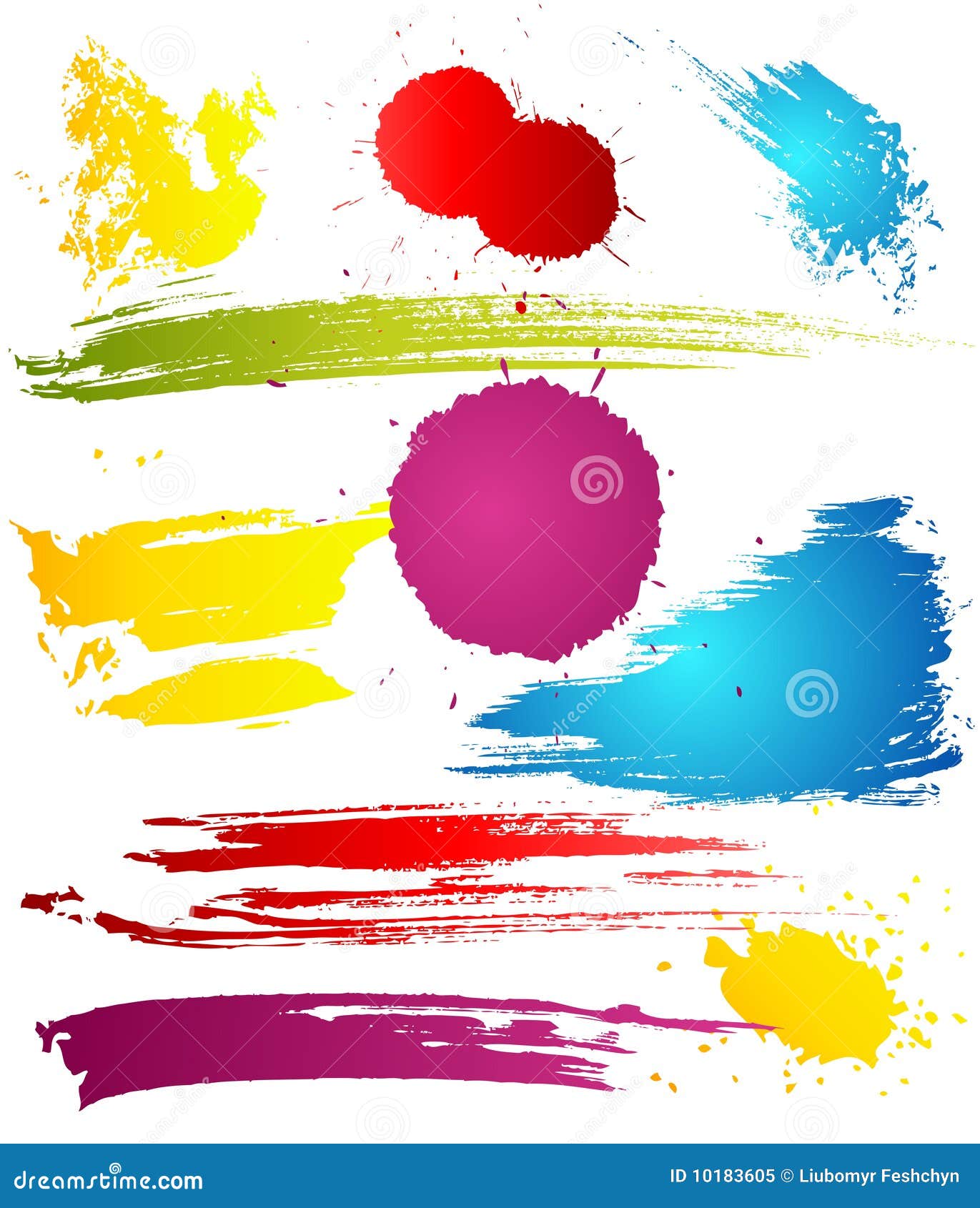 Grungy design elements stock vector. Illustration of abstract - 10183605