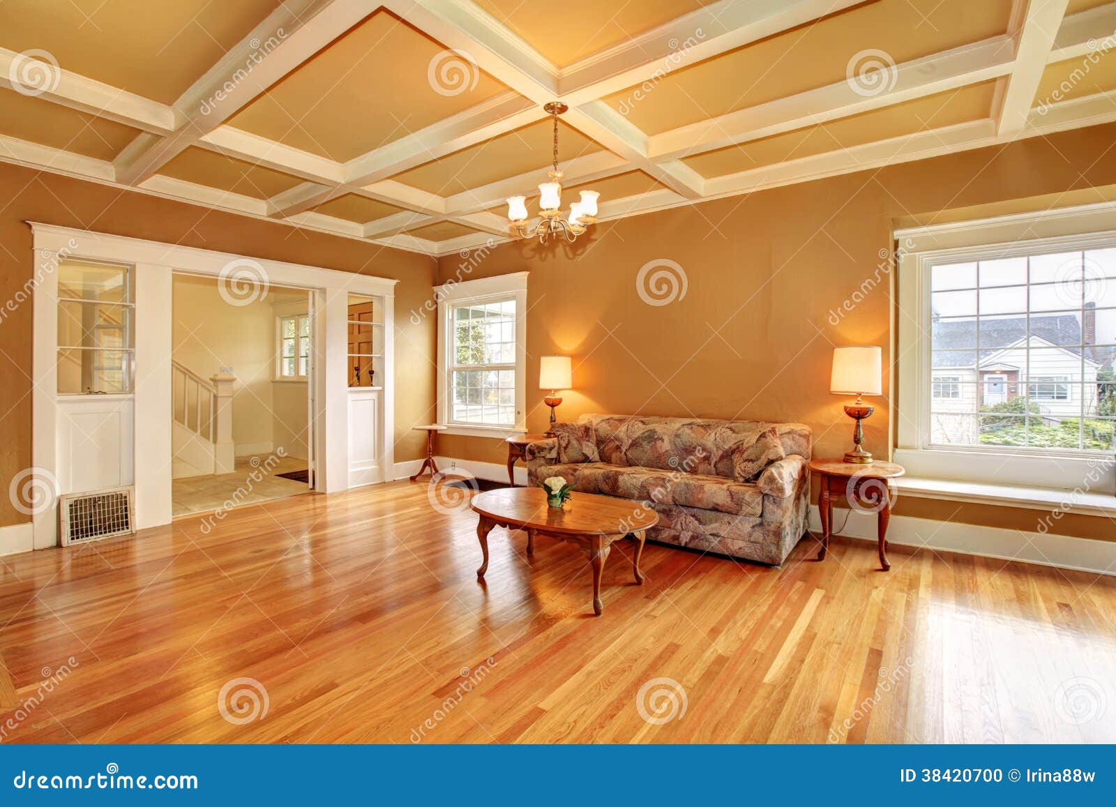 Old Living Room with an Antique Furniture Stock Photo - Image of ...