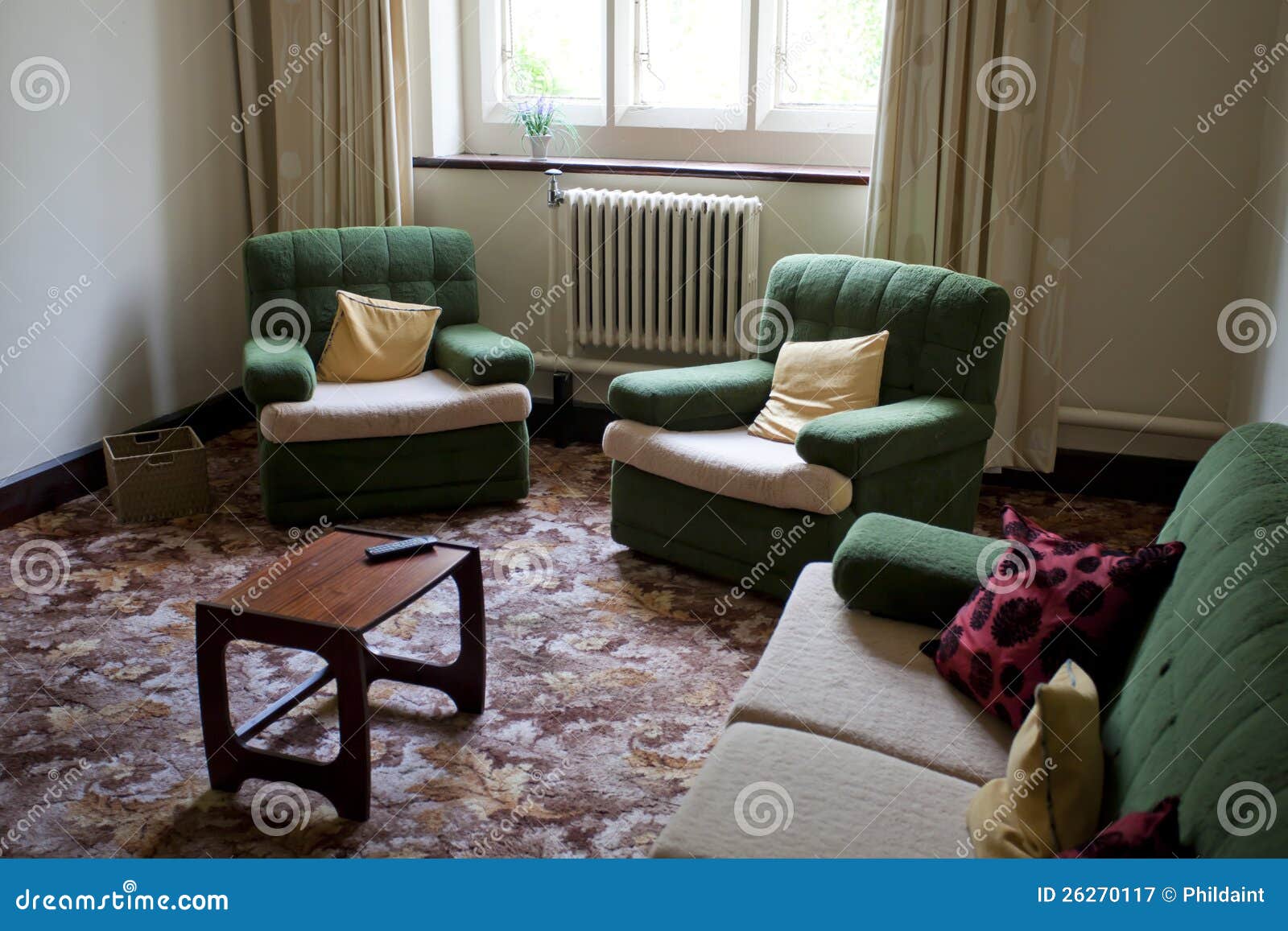 Old style living room stock image. Image of living, retro - 26270117