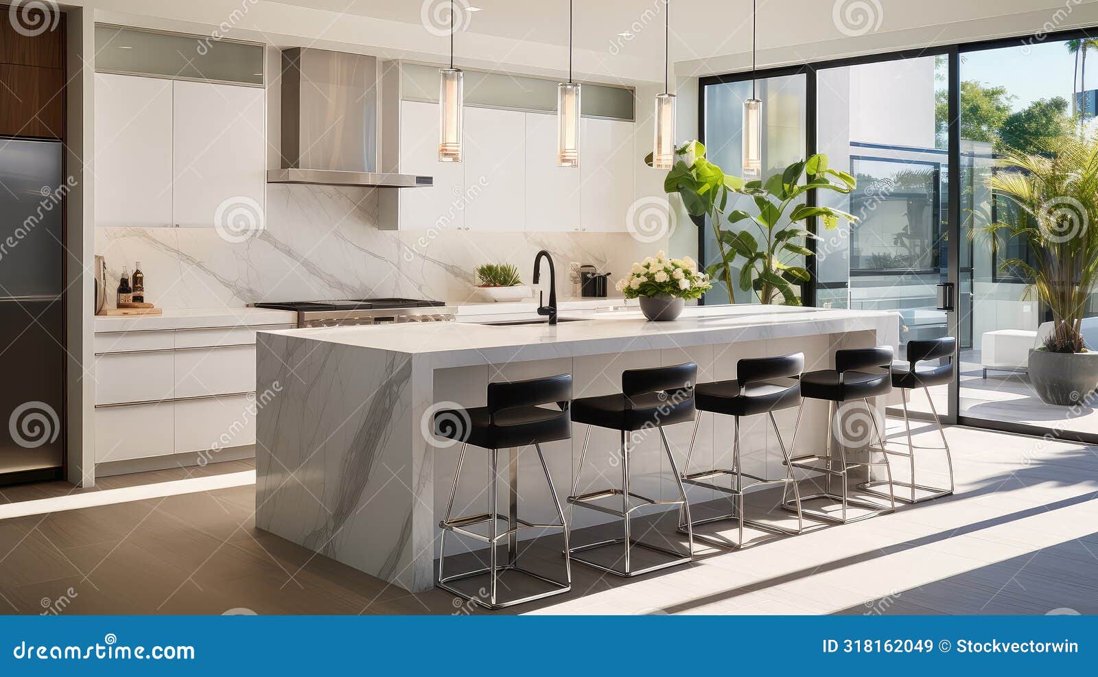Sleek Interior Design Project Stock Illustration | CartoonDealer.com ...