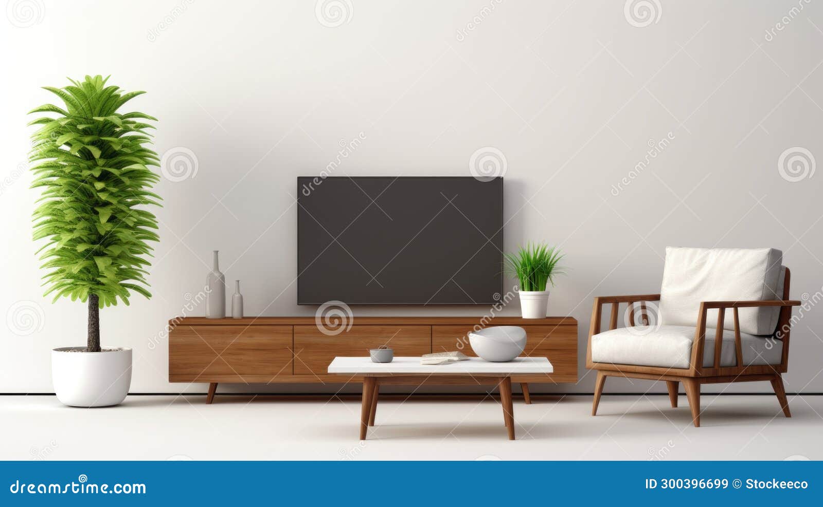 Sleek and Stylish Modern Living Room with Asian-inspired Design Stock ...
