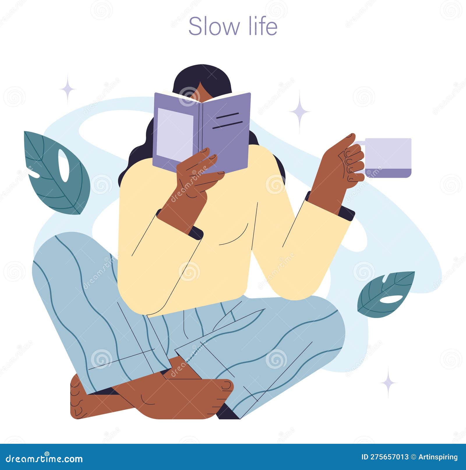 Slow Living Concept. Slow Life Principles and Activity Stock ...
