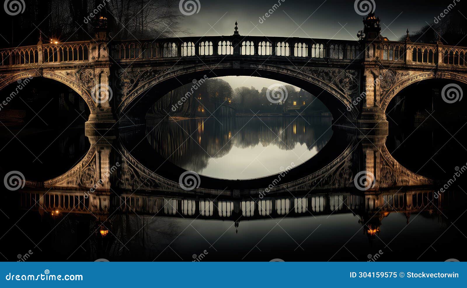 Structure Architecture Dark Background Stock Illustration ...