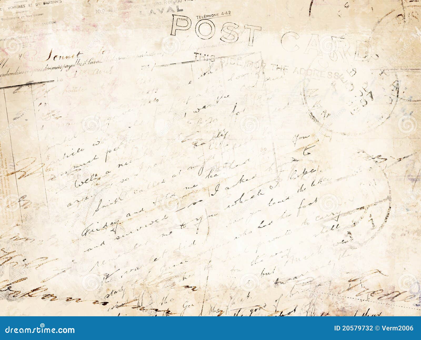 Vintage Letter Royalty-Free Stock Photography | CartoonDealer.com #34138511