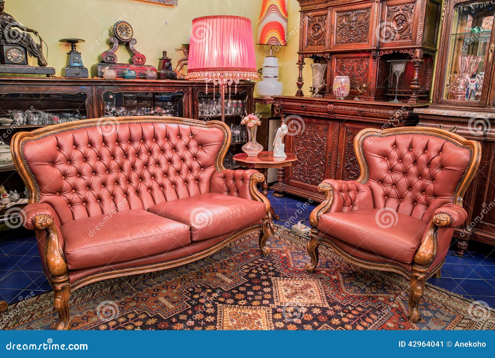 Vintage living room stock image. Image of design, interior - 42964041