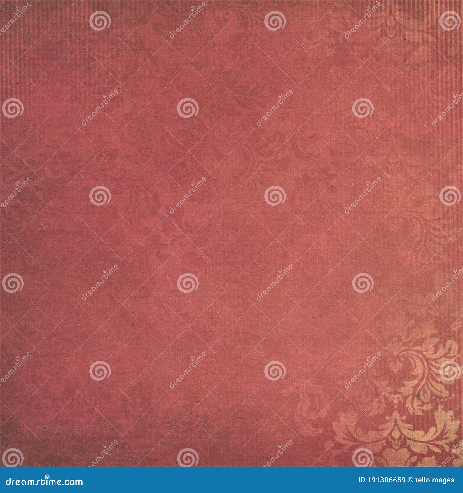 Vintage Red Wallpaper with Faded Pattern Stock Illustration ...
