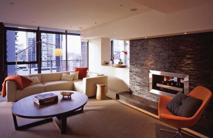 15 Great Living Room Designs With Stone Walls - Top Dreamer