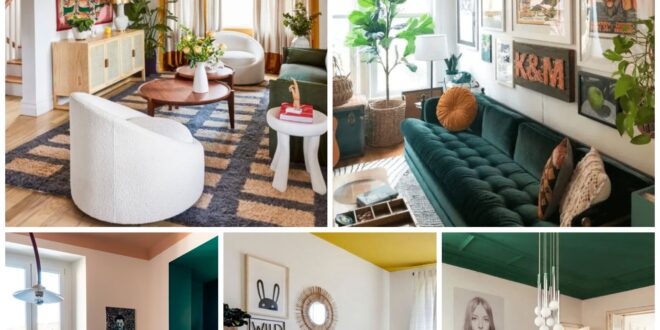 Bold And Cool Painted Ceiling Ideas – TopsDecor.com