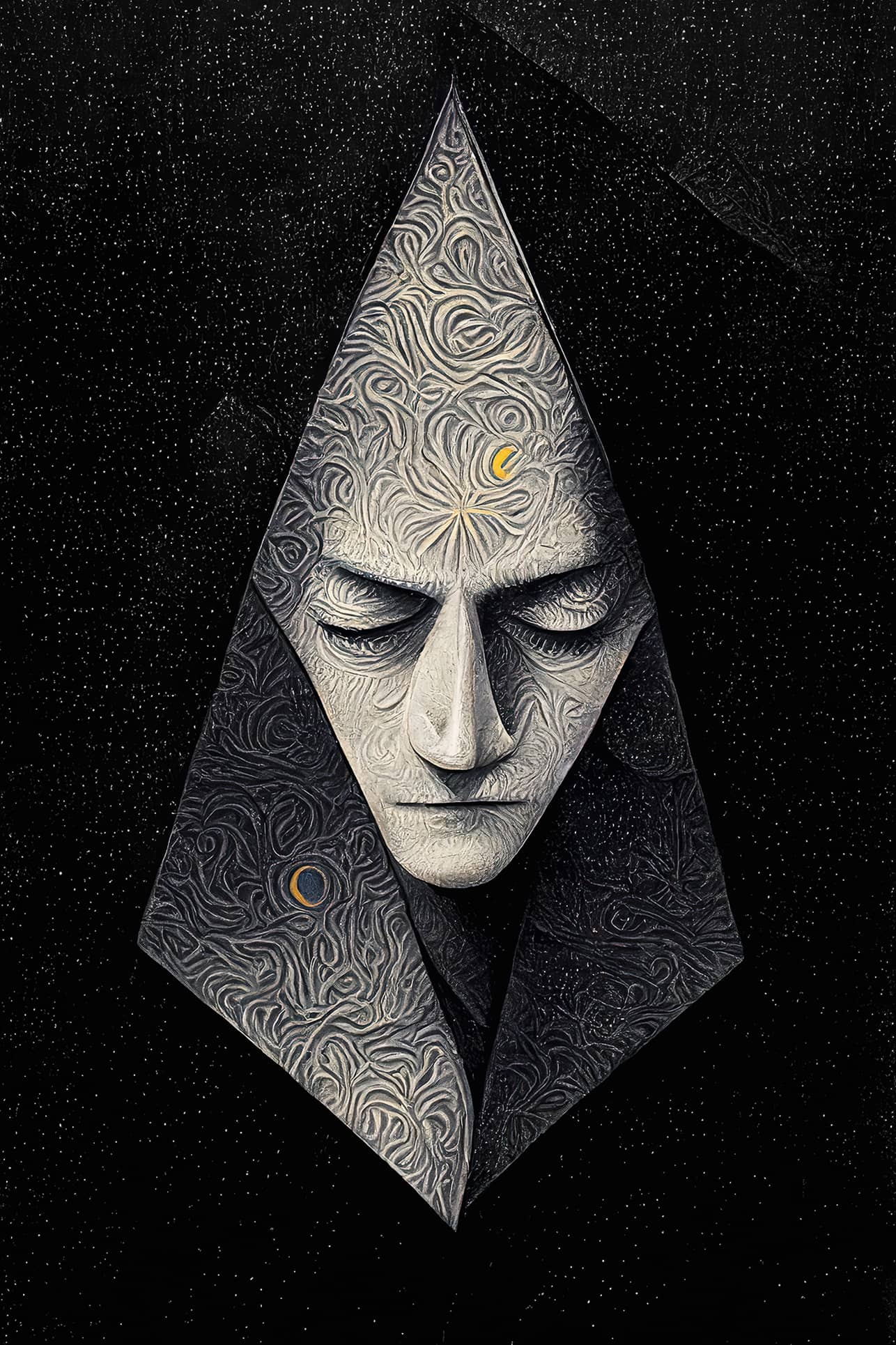 Contemporary Surrealist Portrait | 'A Beggar II' Print - Visual Arts