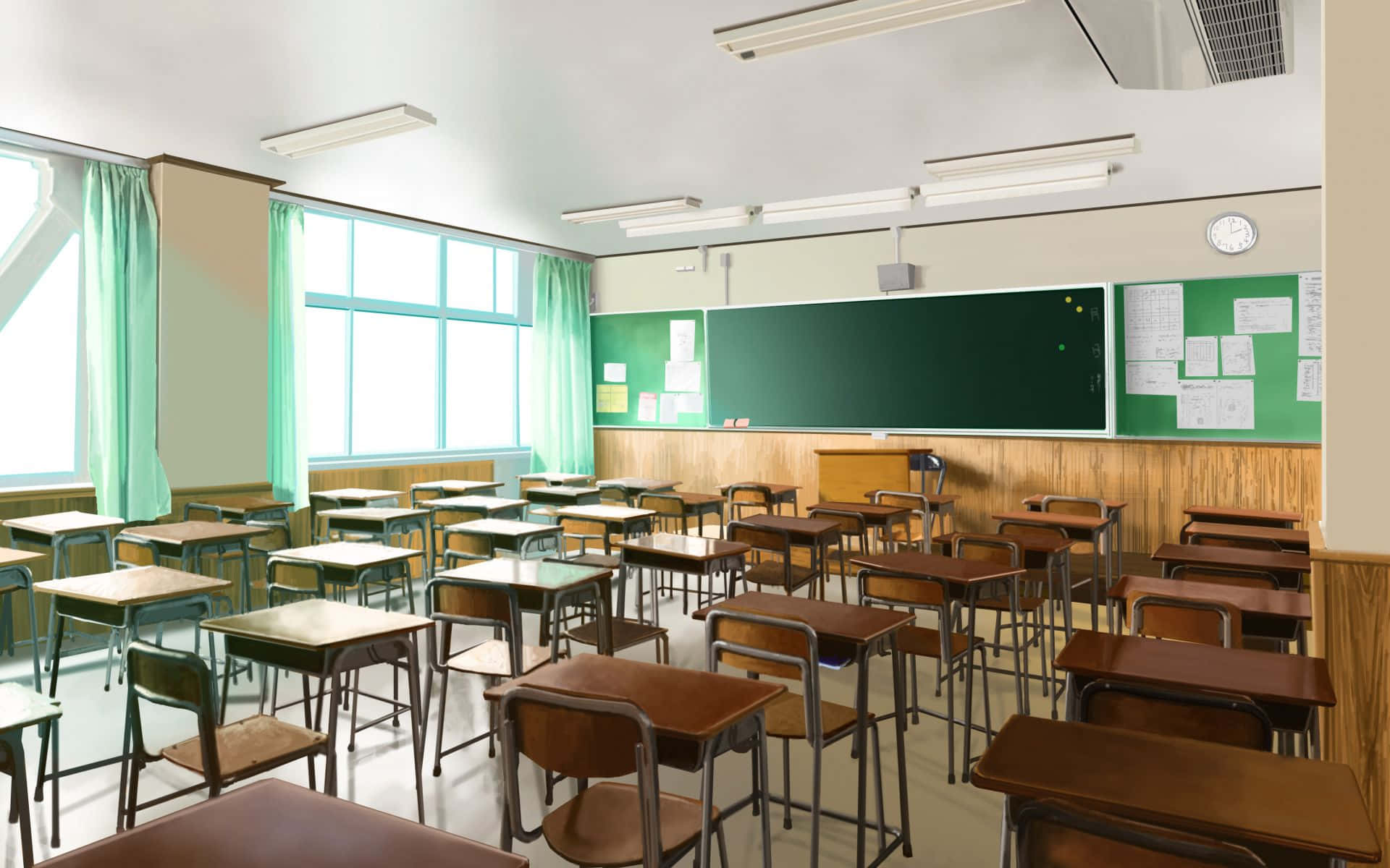 Download High School Students Learning in their Anime Classroom ...