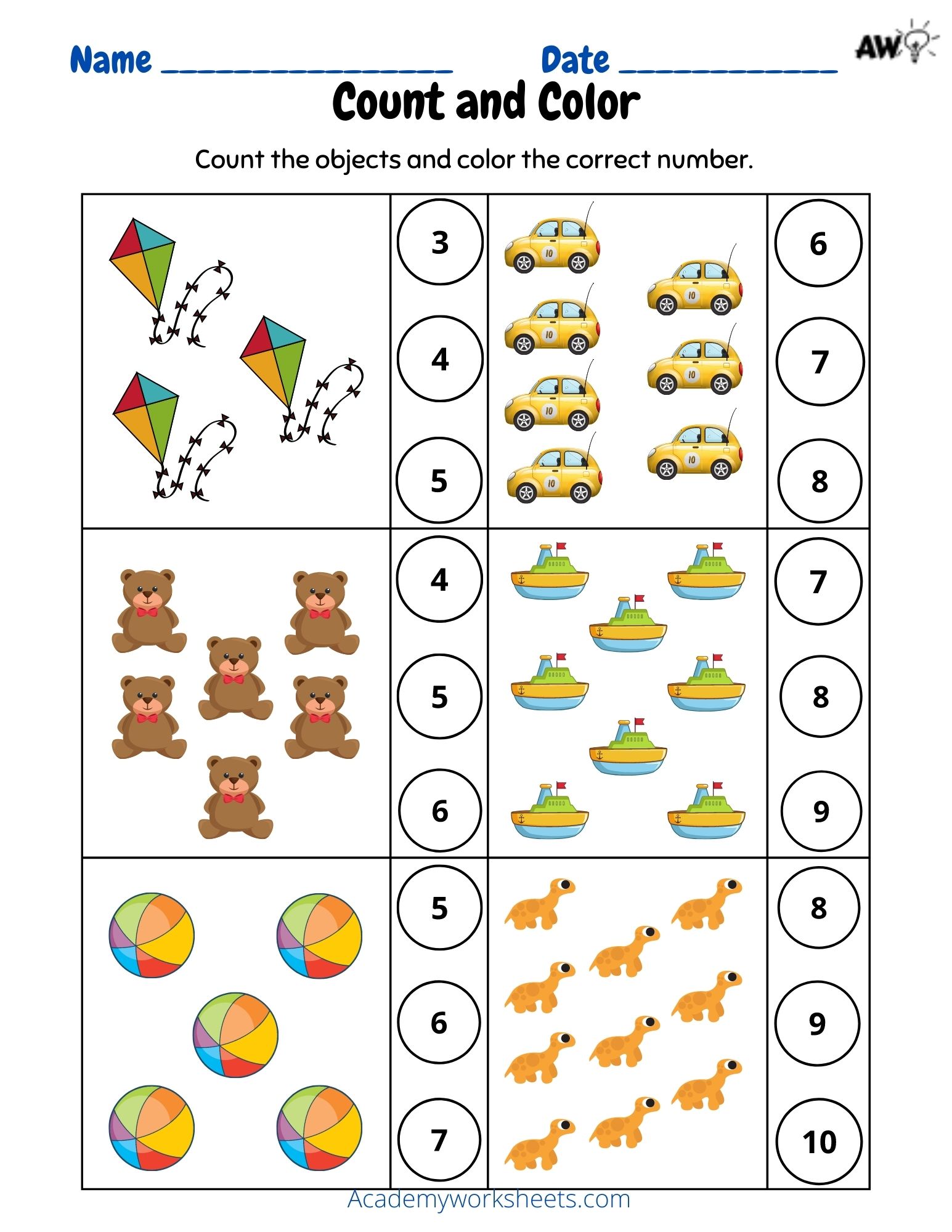 Combinations Of 10 Worksheets