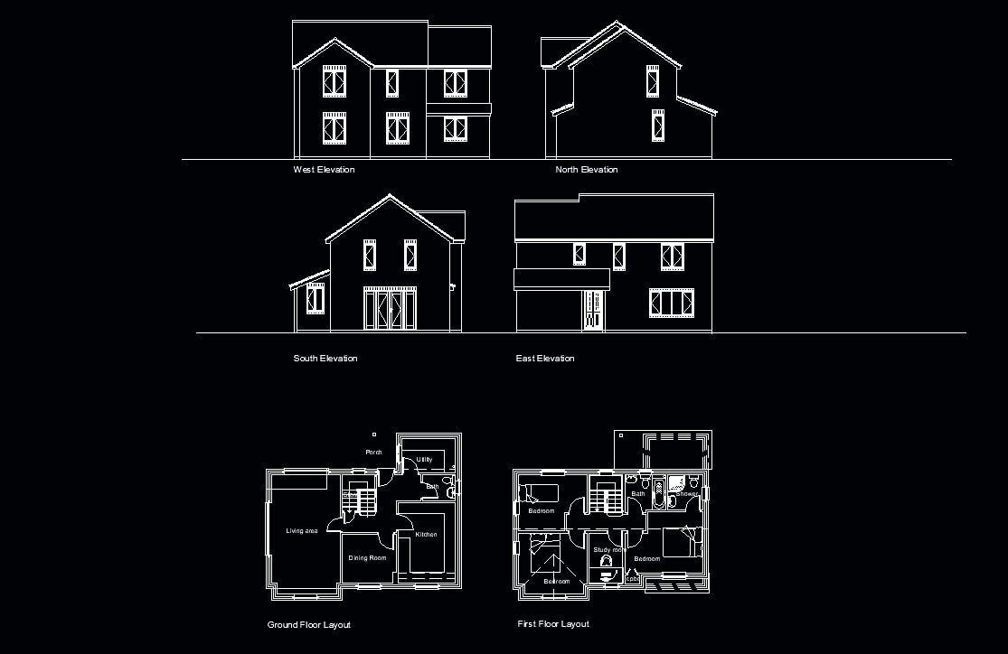 Bungalow Floor Plan With Elevation | Viewfloor.co