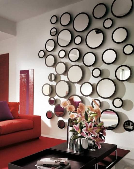 28 Unique and Stunning Wall Mirror Designs for Living Room