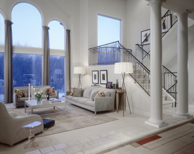 16 Outstanding Ideas For Decorating Living Room With High Ceiling
