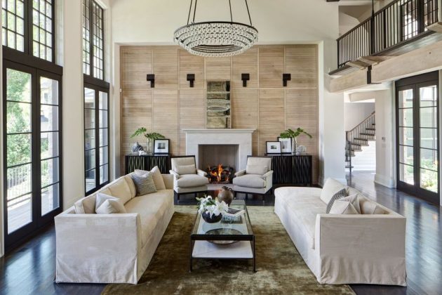 16 Outstanding Ideas For Decorating Living Room With High Ceiling