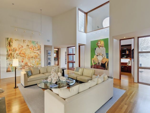 16 Outstanding Ideas For Decorating Living Room With High Ceiling