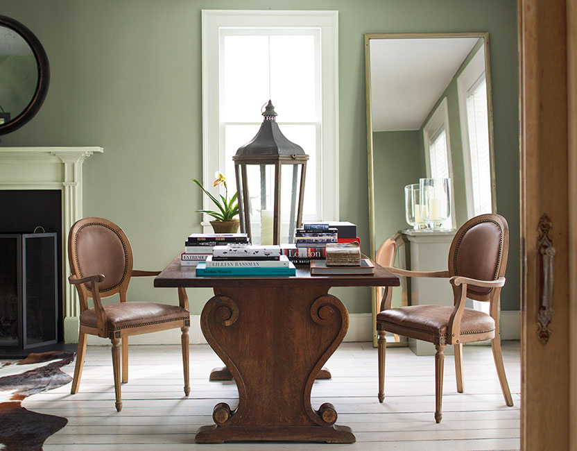 Green Living Room Paint | Baci Living Room
