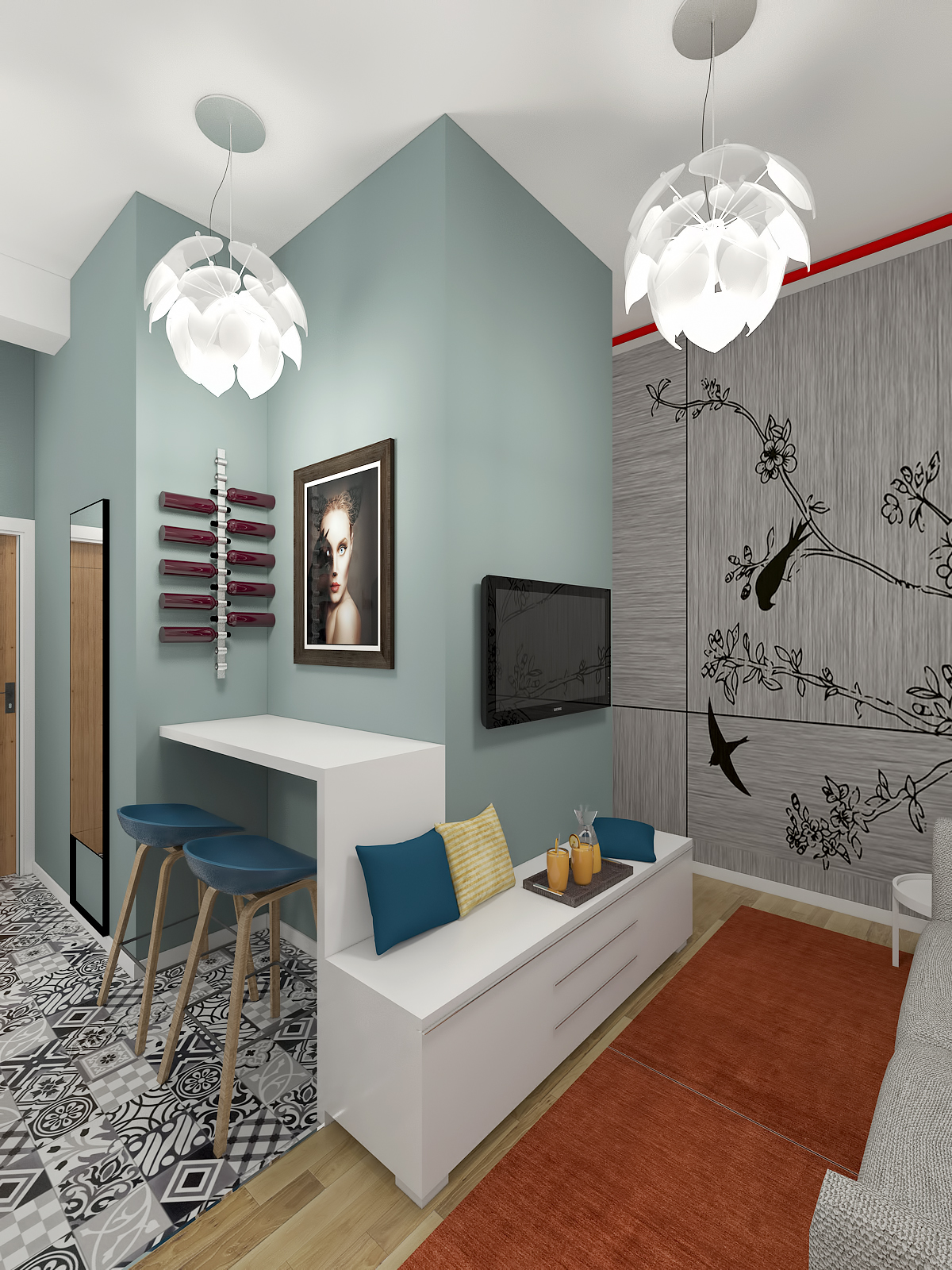 multifunctional living room - Black Fox Interiors