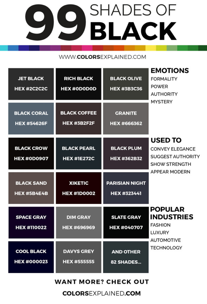 Different Colors In Black And White at gancadeblog Blog
