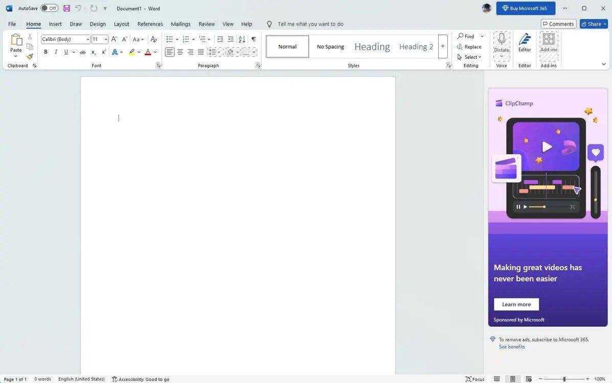 Microsoft expérimente une version gratuite d'Office, financée par la ...