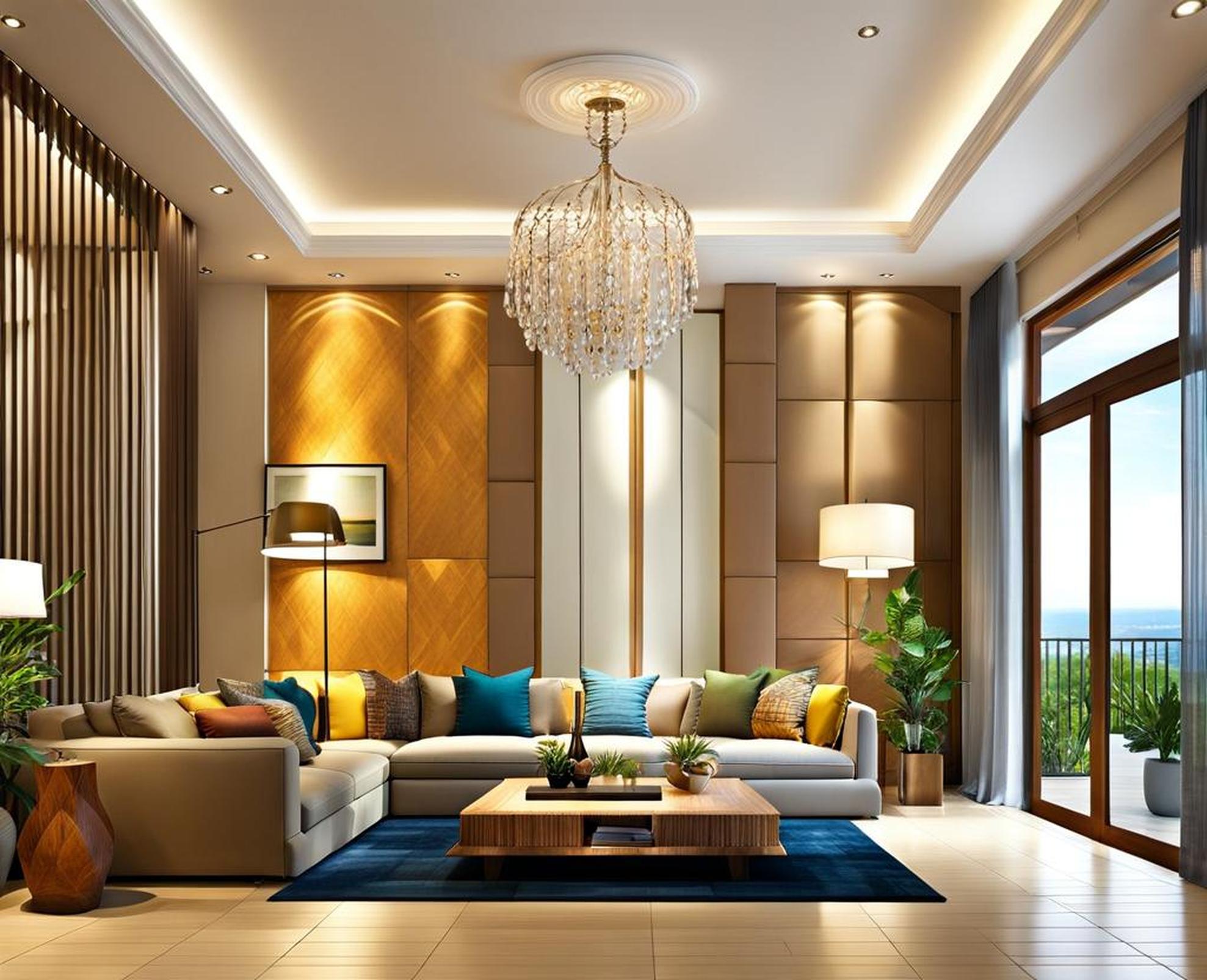 Beautify Your High Ceiling Living Room With These Simple Decorating ...