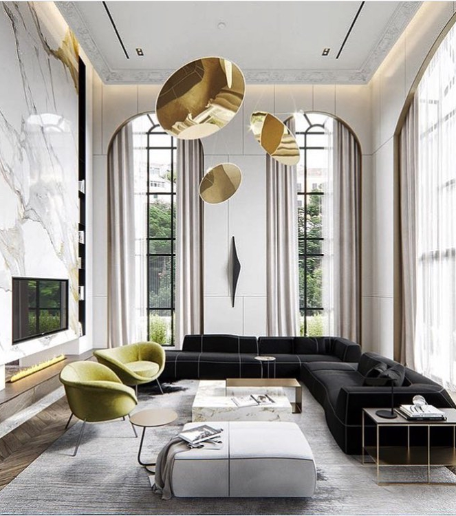 High Ceiling Living Room Ideas - Ceiling Light Ideas