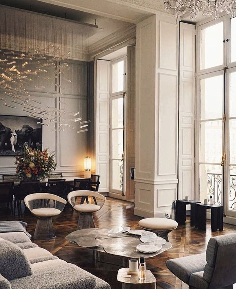 High Ceiling Living Room