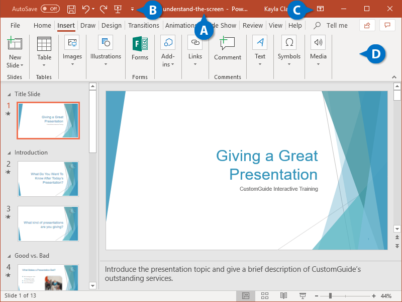 PowerPoint Interface | CustomGuide