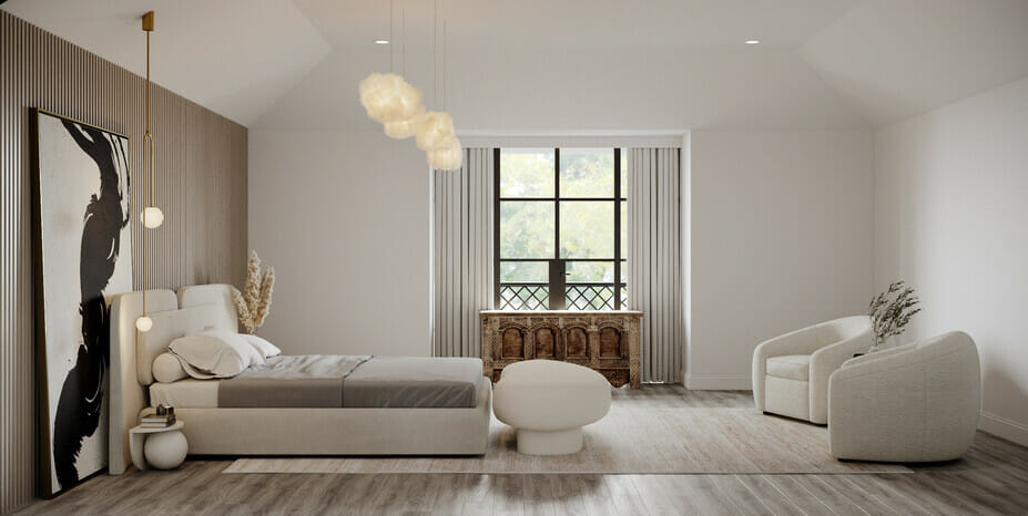 Before & After: Luxury Modern Master Bedroom Design - Decorilla Online ...