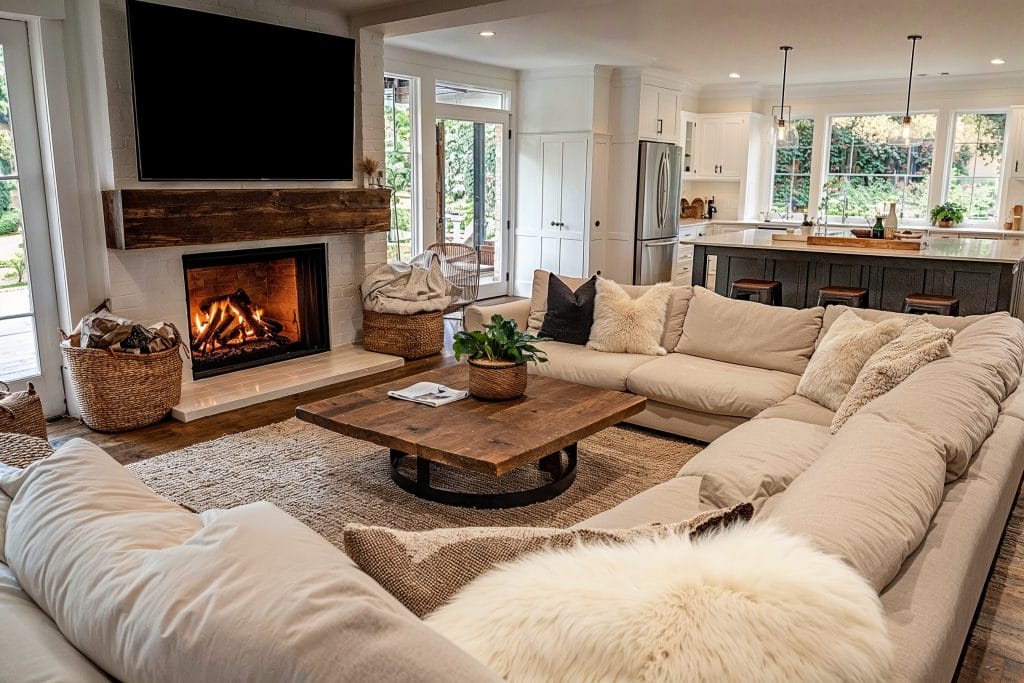 Modern Farmhouse Living Room Wall Decor Ideas With Pictures ...