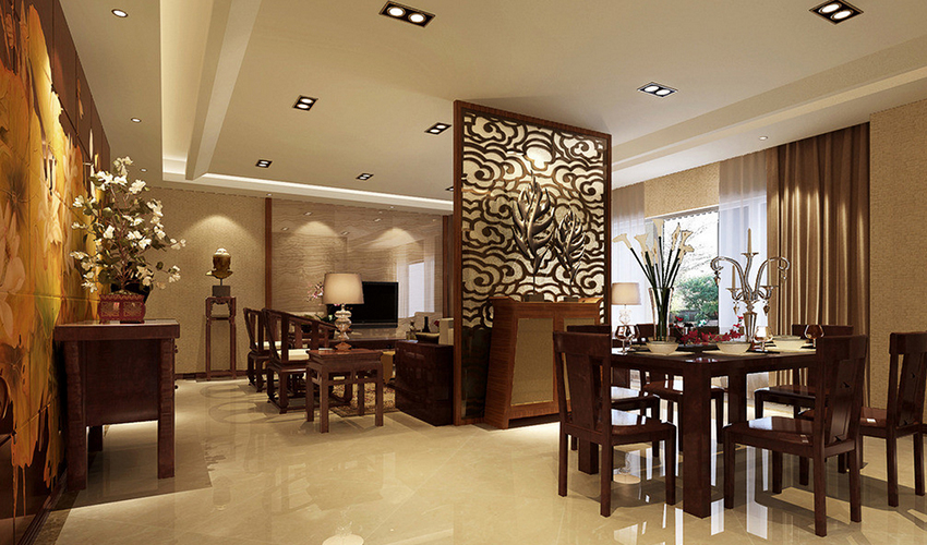 Divider Design Between Living Room And Dining | Baci Living Room