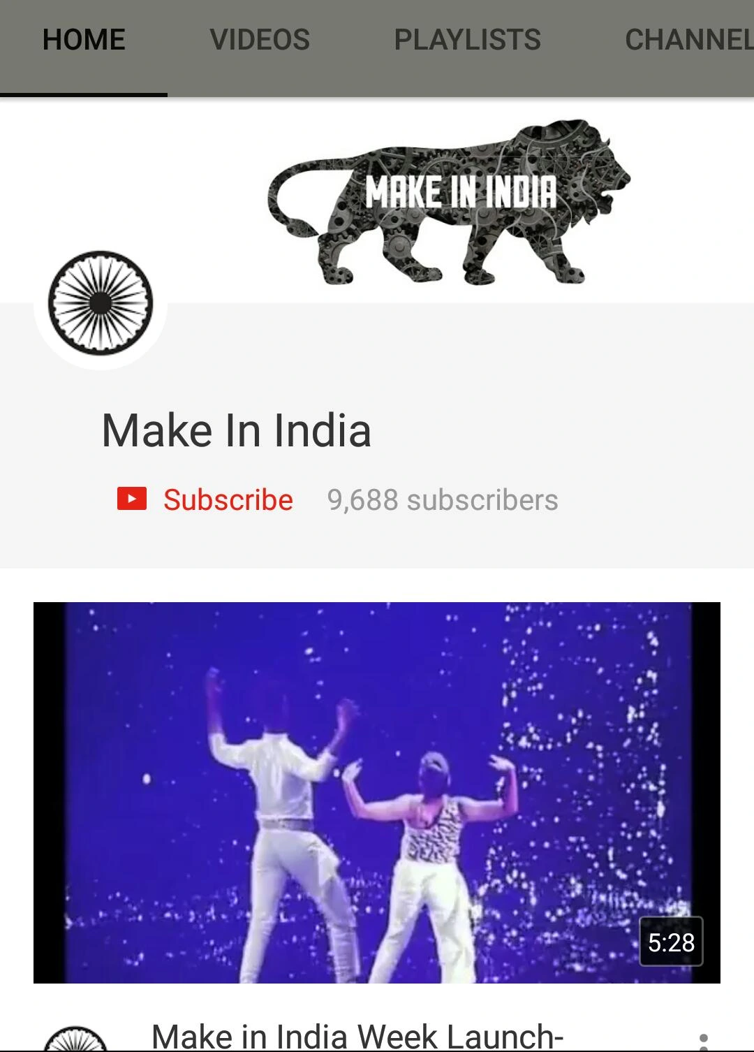 Successful Launch Of Make In India Campaign On Social Media