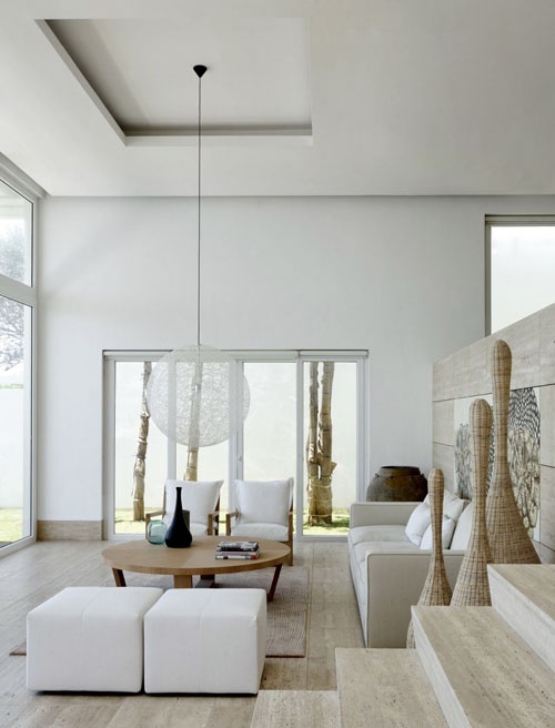 All Shades Of White: 30 Beautiful Living Room Designs - DigsDigs