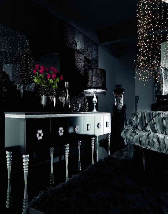 36 Stylish Dark Living Room Designs - DigsDigs