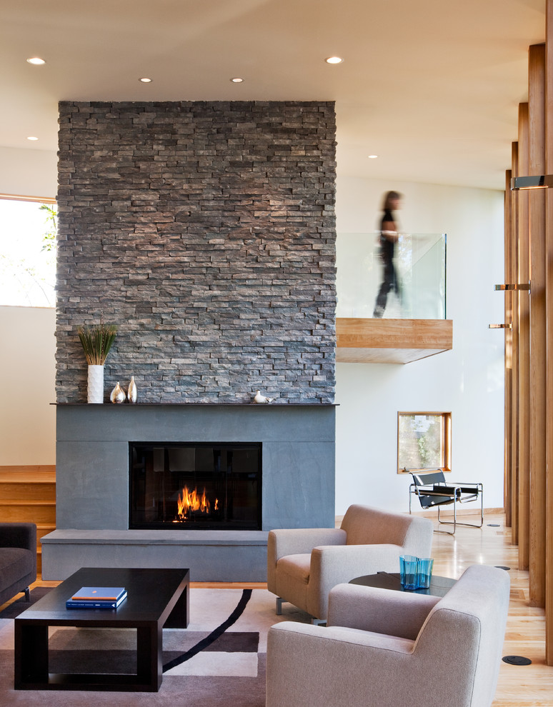 Attractive stone fireplace ideas
