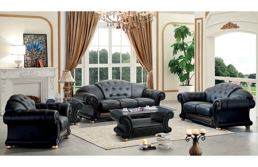 Black Leather Sofa Set Cheap | Cabinets Matttroy