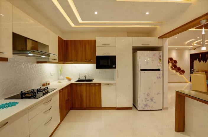l shaped modular kitchen Archives - Modular Wardrobe in Delhi, Noida ...