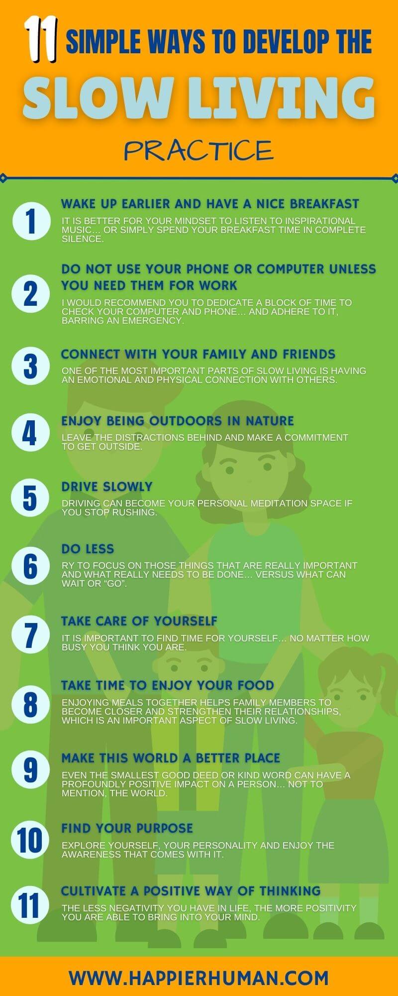 11 Simple Ways to Focus on a Slow Living Lifestyle - Happier Human
