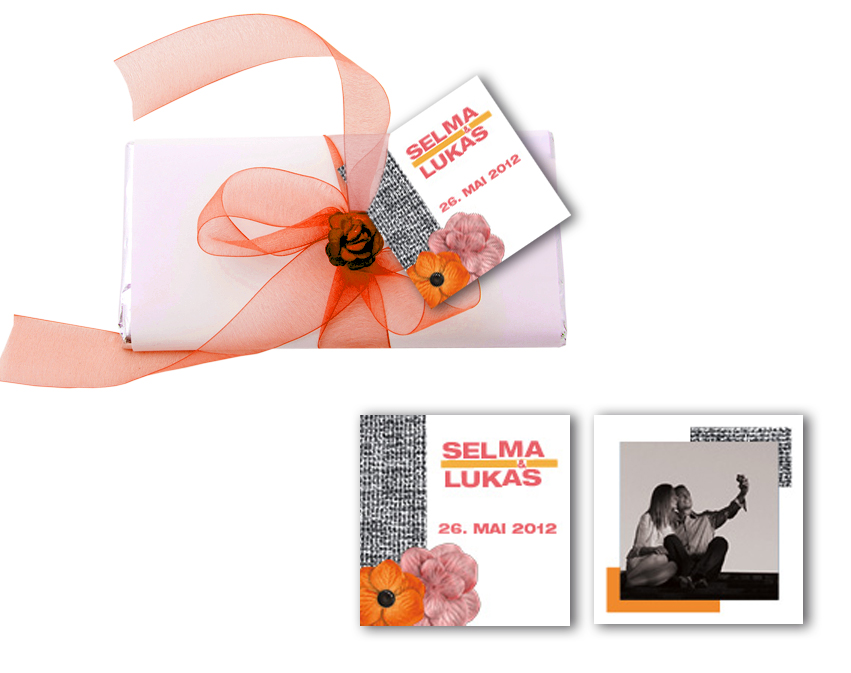 Geschenkanhänger - Vintage Blumen