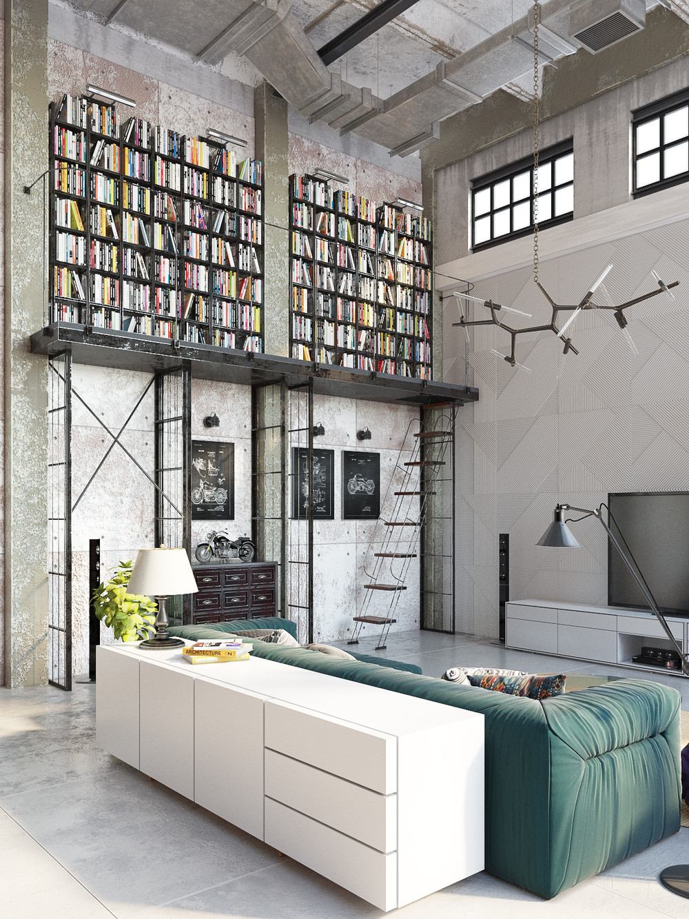 Industrial Style Living Room Design: The Essential Guide