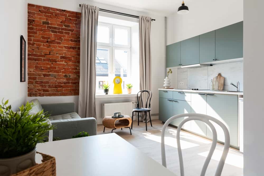 Brick Wall Ideas for Your Living Room - HomeLane Blog
