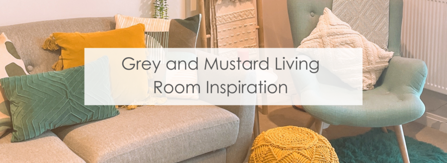 Grey and Mustard Living Room Inspiration | Homescapes