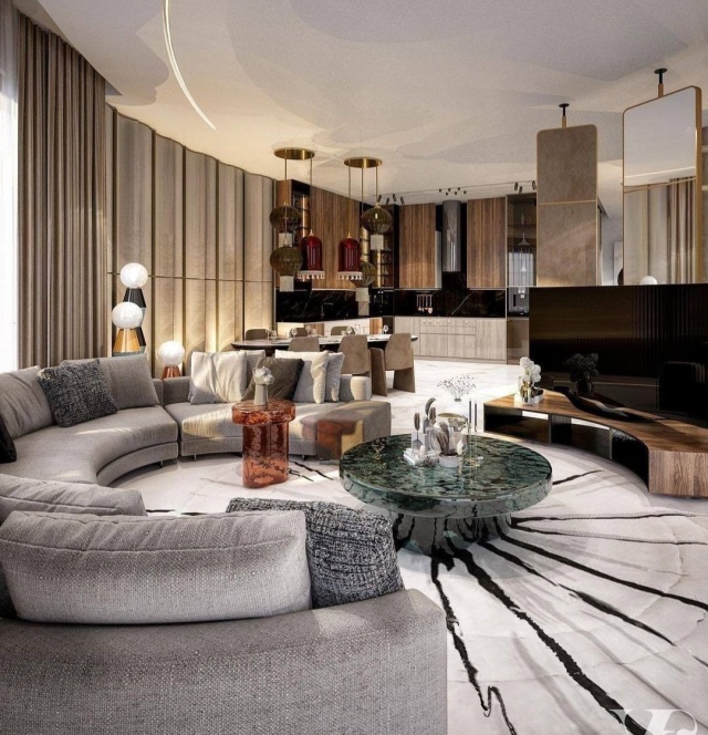 Stunning Living Room with Warm Tones | Insplosion