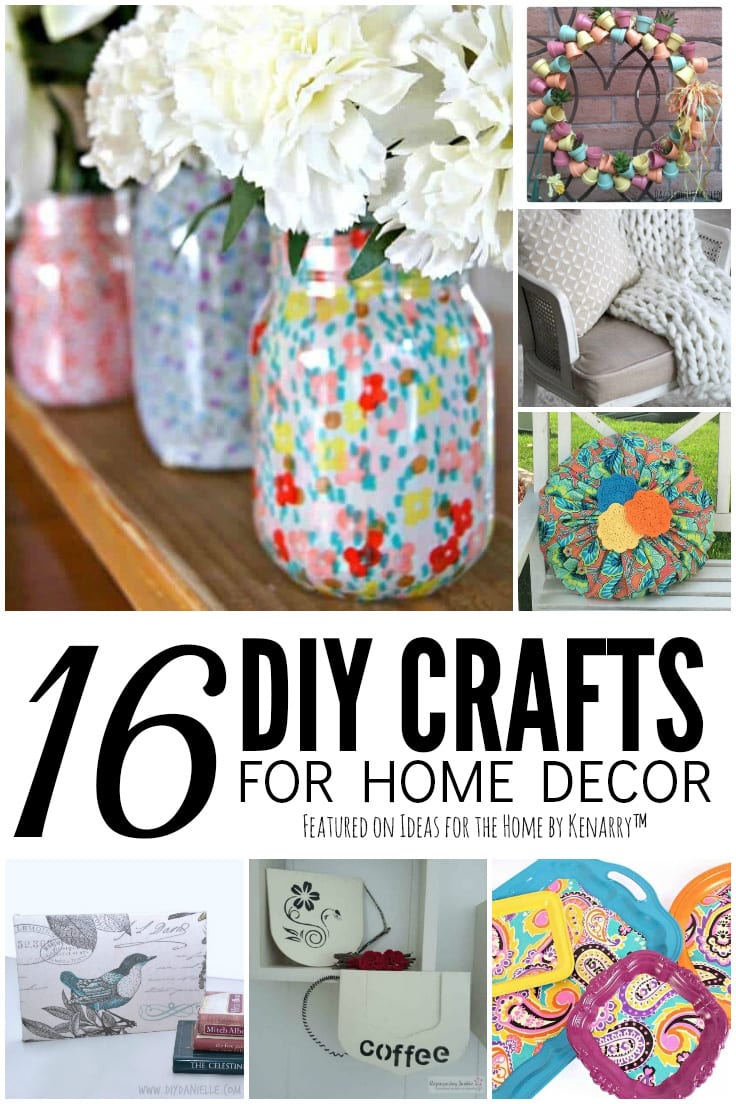 16 DIY Crafts For Home Decor - Refresh Your Home in Minutes